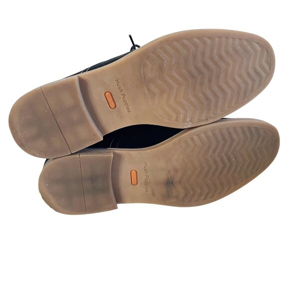 Hush Puppies Bailey Women's Chukka Ankle Boots Black Suede Size 11 Lace Up - Picture 5 of 9